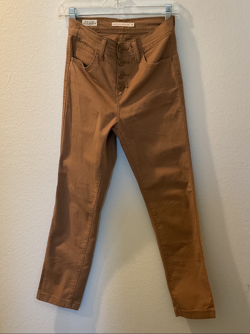 Levi's Straight-Leg Jeans in Warm Brown Waist 25 Inseam 26